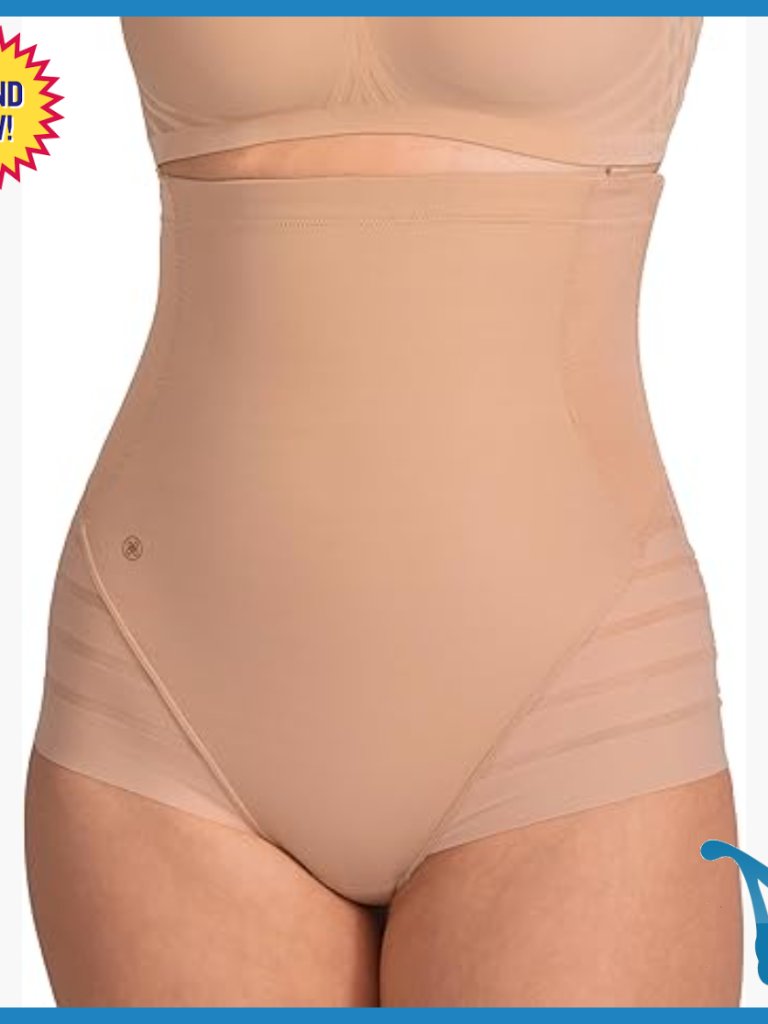 Tummy Control Shapewear Brief Strong Compression High Waist Firm Support